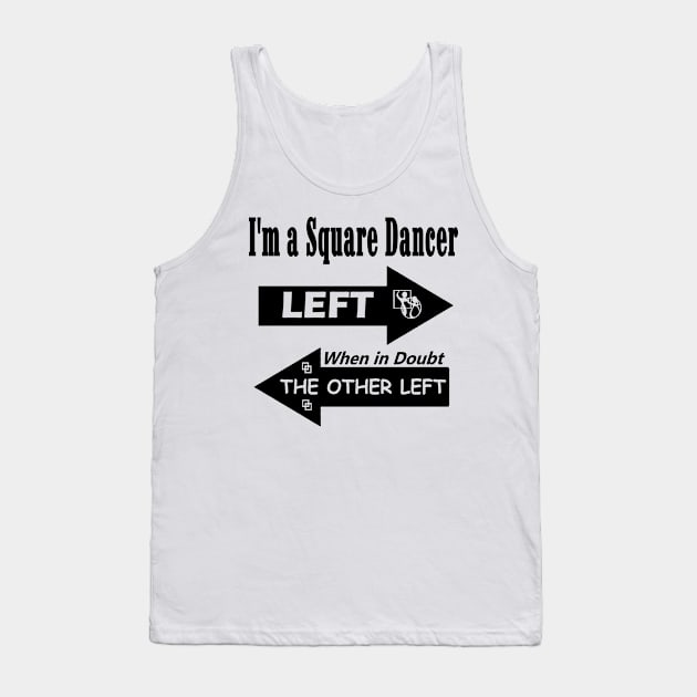 I'm a Left BLK Tank Top by DWHT71